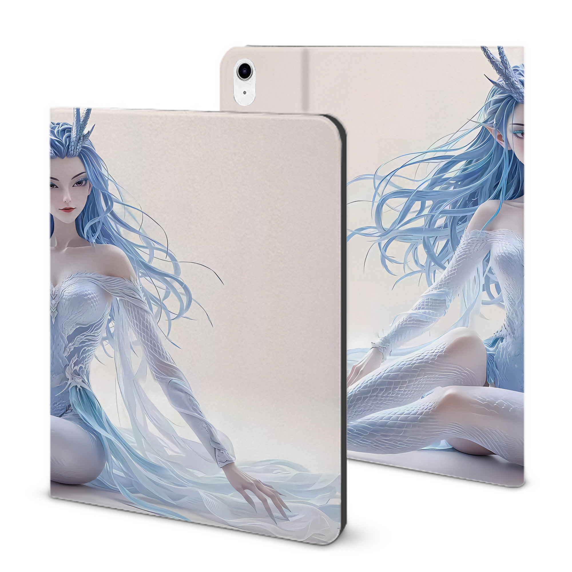 （画像用） Ne Zha 2 ナタ 魔童の大暴れ IPad ケース ブック型 PUレザー TPU 耐衝撃 軽量 薄型 ペン収納なし 全面保護 IPad 各モデル対応